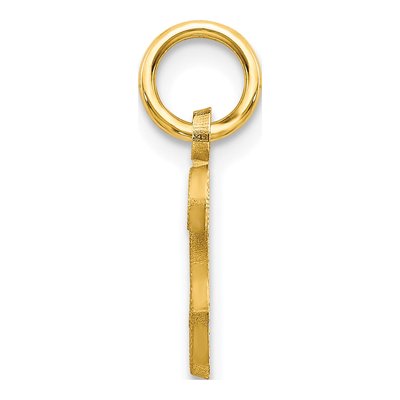 10K Yellow Gold Script Initial S Charm – view 3