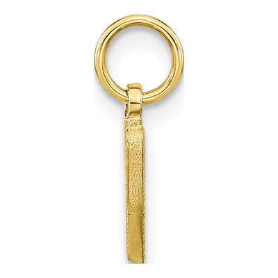 10K Yellow Gold Script Initial W Charm – view 3