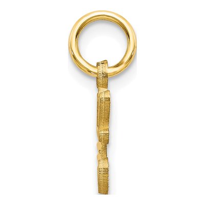10K Yellow Gold Initial C Charm – view 3