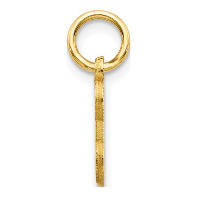 10K Yellow Gold Initial E Charm – view 3