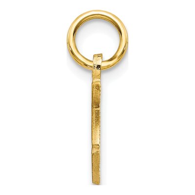 10K Yellow Gold Initial F Charm – view 3