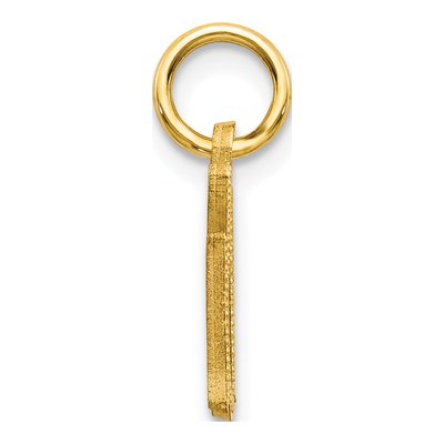 10K Yellow Gold Small Initial G Pendant – view 3