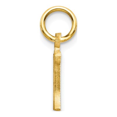 10K Yellow Gold Small Initial H Charm – view 3