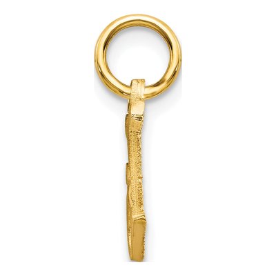 10K Yellow Gold Initial J Charm – view 3