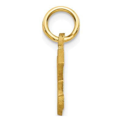 10K Yellow Gold Initial K Charm – view 3