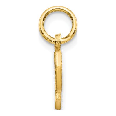 10K Yellow Gold Initial P Charm – view 3
