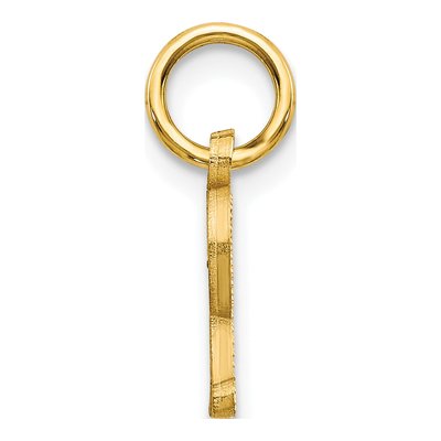 10K Yellow Gold Initial R Charm – view 3