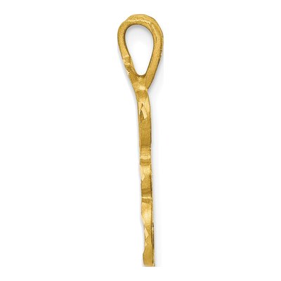 10K Yellow Gold Initial A Charm – view 3