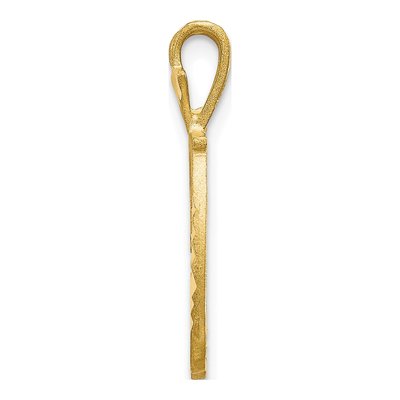 10K Yellow Gold Initial D Pendant – view 3