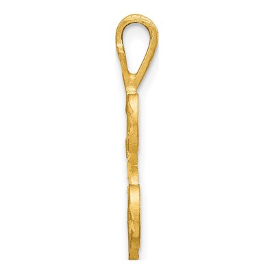 10K Yellow Gold Initial K Pendant – view 3