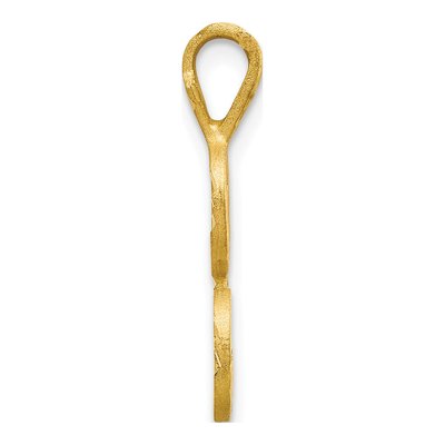 10K Yellow Gold Initial L Pendant – view 3