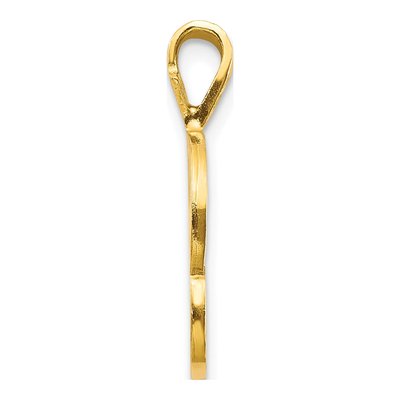 10K Yellow Gold Initial P Pendant – view 3