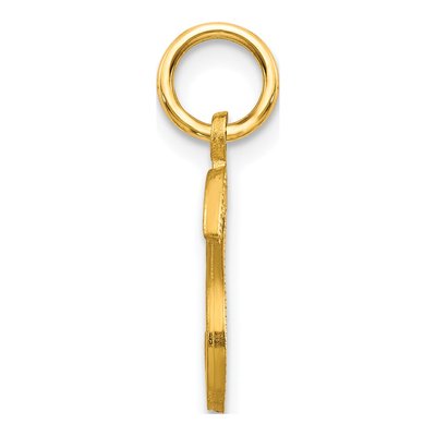 10K Yellow Gold Initial S Pendant – view 3