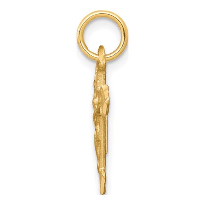 10K Yellow Gold Crucifix Pendant – view 3