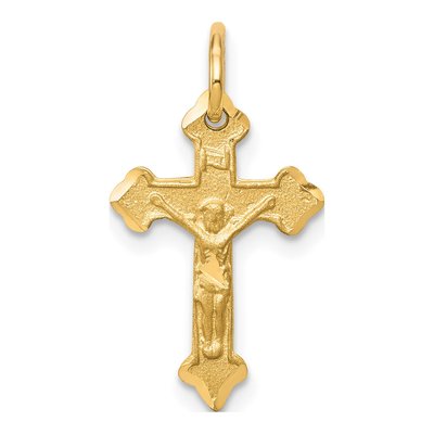 10K Yellow Gold Crucifix Pendant