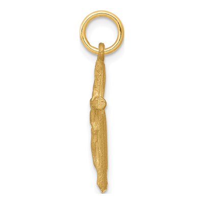 10K Yellow Gold Crucifix Pendant – view 3