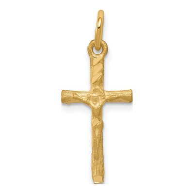 10K Yellow Gold Crucifix Pendant