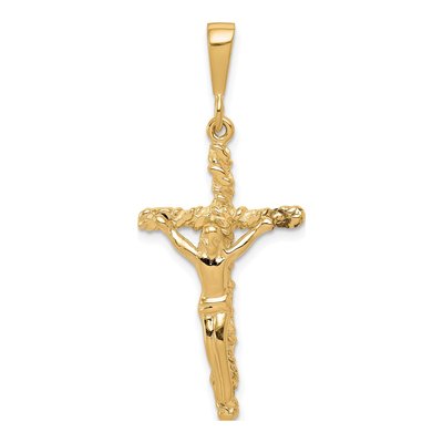 10K Yellow Gold Crucifix Pendant