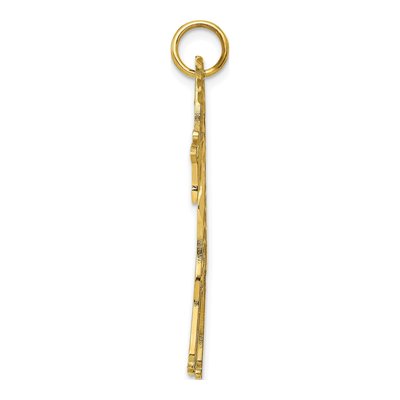 10K Yellow Gold Cut-Out Giraffe Charm – view 3