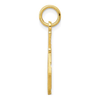 10K Yellow Gold Racquetball Racquet Charm – view 3