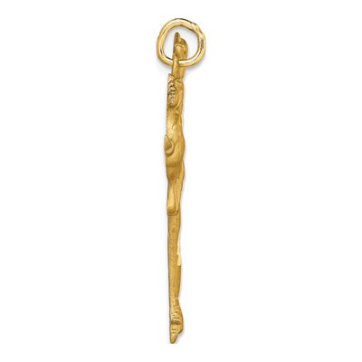 10K Yellow Gold Figure Skater Pendant – view 3