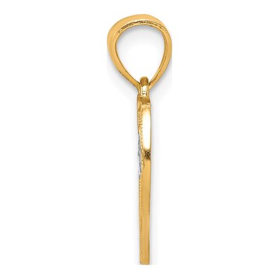 10K Yellow Gold Heart Pendant – view 3