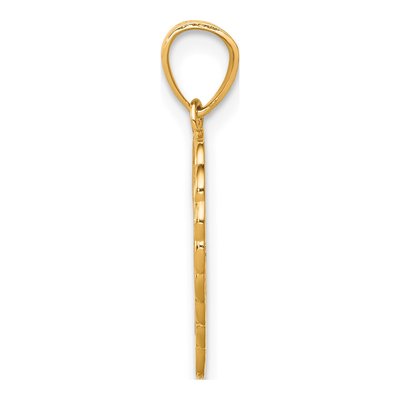 10K Yellow Gold LOVE Heart Charm – view 3