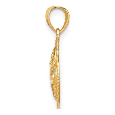 10K Yellow Gold MOM Heart Charm – view 3