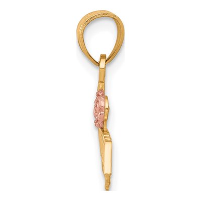 10K Two-Tone Gold Grandma Number 1 Pendant – view 3