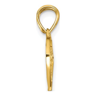 10K Yellow Gold Big Sis Lil Heart Set Charm – view 3