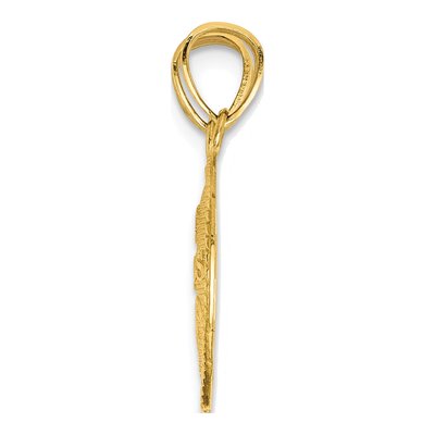10K Yellow Gold Best Friends Heart Set Pendant – view 3