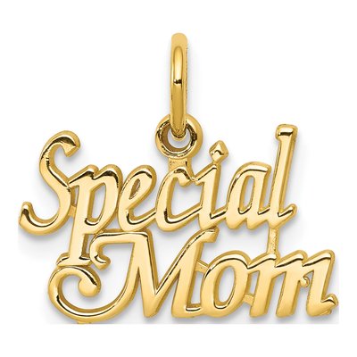 10K Yellow Gold Special MOM Pendant