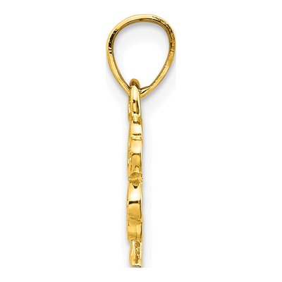 10K Yellow Gold 4-Leaf Clover Pendant – view 3