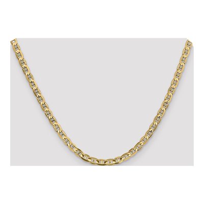 10K Yellow Gold 4.5mm Concave Anchor Chain – view 4