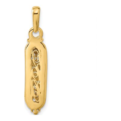 10K Yellow Gold Mezuzah Pendant – view 5