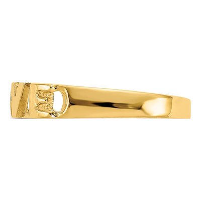 10K Yellow Gold 2mm LOVE Band – view 3
