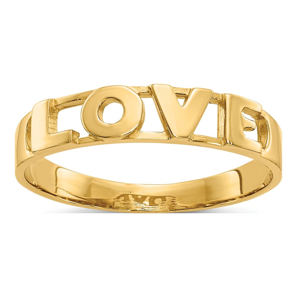10K Yellow Gold 2mm LOVE Band