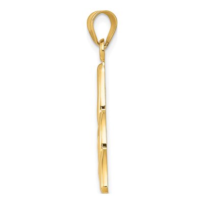 10K Yellow Gold Trinity Pendant – view 3
