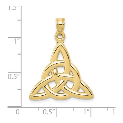 10K Yellow Gold Trinity Pendant – view 4
