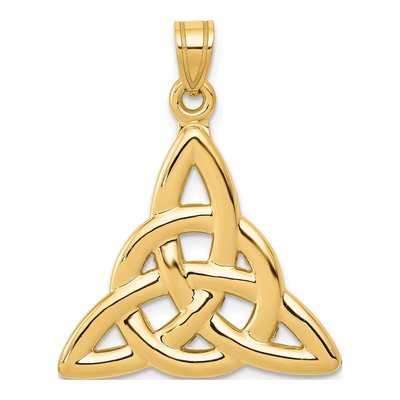 10K Yellow Gold Trinity Pendant