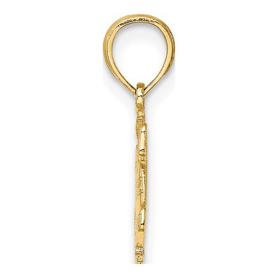 10K Yellow Gold Christmas Bells Pendant – view 3