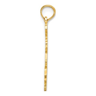 10K Yellow Gold I Heart Louisiana Pendant – view 3