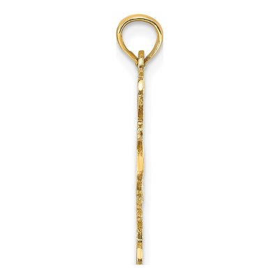 10K Yellow Gold I Heart Texas Pendant – view 3