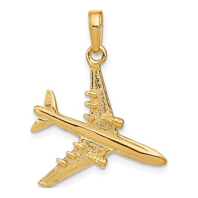 10K Yellow Gold 3-D Jet Pendant – view 5