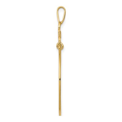 10K Yellow Gold Filigree Heart Holder Charm – view 3