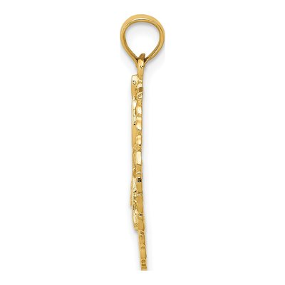 10K Yellow Gold Gymnast Wreath Pendant – view 3