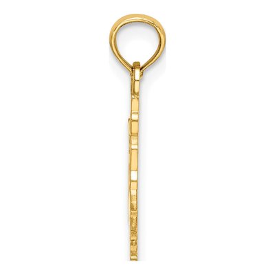 10K Yellow Gold Gymnast Pendant – view 3