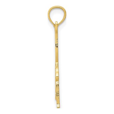 10K Yellow Gold Gymnast Pendant – view 3