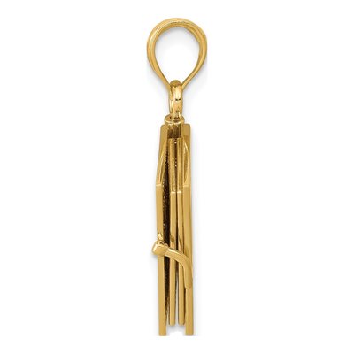 10K Yellow Gold 3-D Bible Pendant – view 2