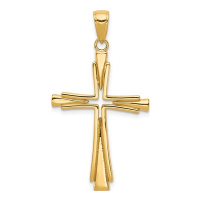 10K Yellow Gold Cross Pendant